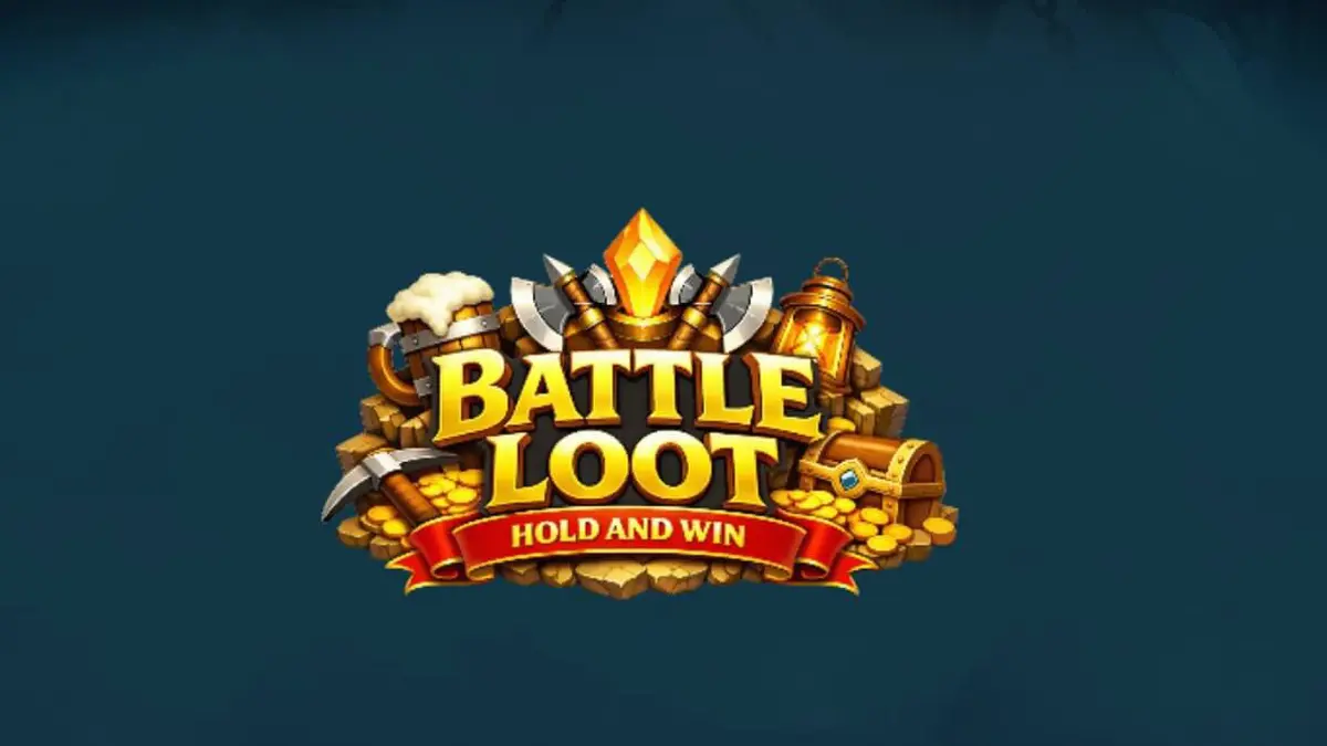 Tampilan visual slot Battle Loot: Hold and Win dengan tema kurcaci dan harta karun.