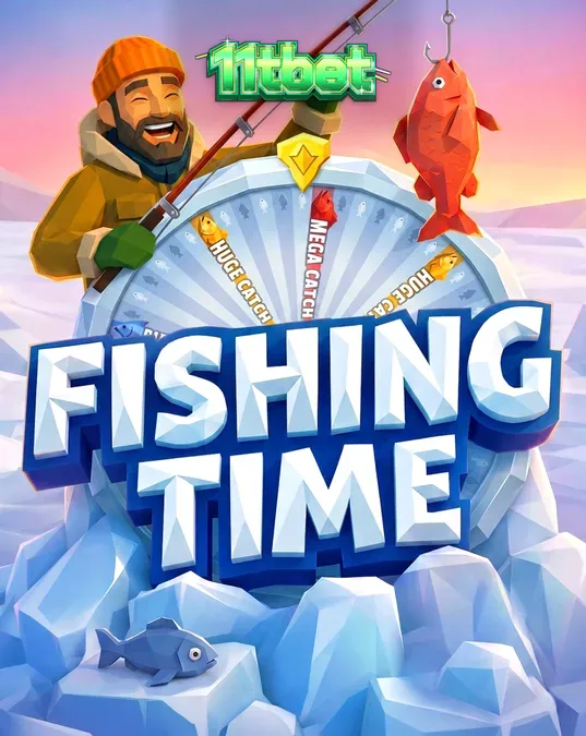 Tampilan roda keberuntungan bertema memancing di Fishing Time oleh BGaming